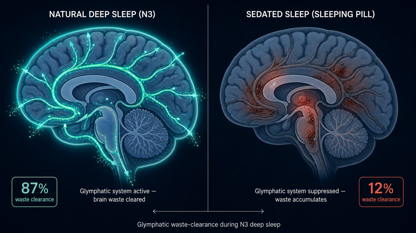睡眠 stages diagram highlighting N3 deep sleep